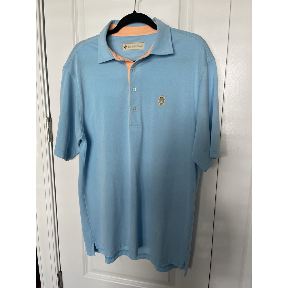 Donald Ross Medium‎ Polo Blue With Orange Accents Druid Hills Golf Club